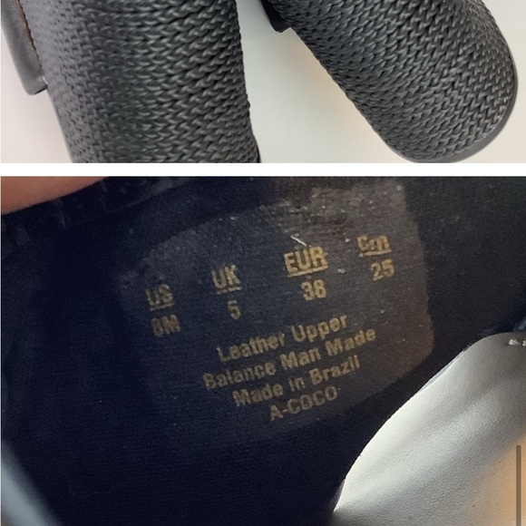 SARTO PLATFORM LEATHER COCO SLIP ON SANDALS 8 - Picture 3 of 6